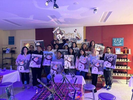 Oh What Fun! Memorable experience at Painting With a Twist Chatsworth.  Thank you Shelley & Jigger!