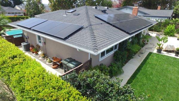 Solar Installation using LG 320 all Black Panels