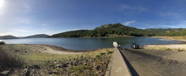 Lake Hennessy 4/11/21 water so low