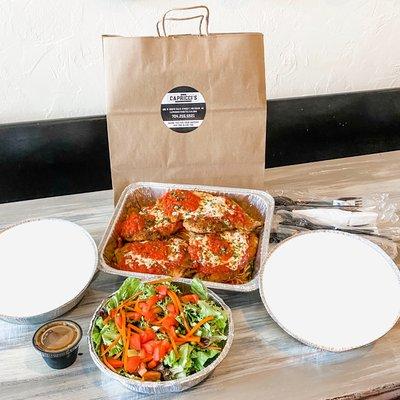 Family Takeout Packs! Head to our website to learn more!