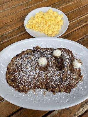 Apple Oatmeal Griddle Cakes & Soft Scrambled Eggs!