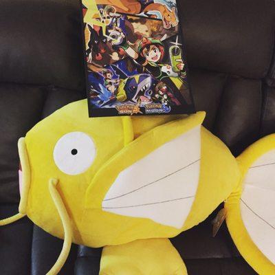 Large magikarp I brought in and special Pokémon Sun and Moon poster!