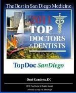 Awarded Top Doc Chiropractor SD 2011