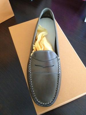 Olive (leather) Driving Moccasin