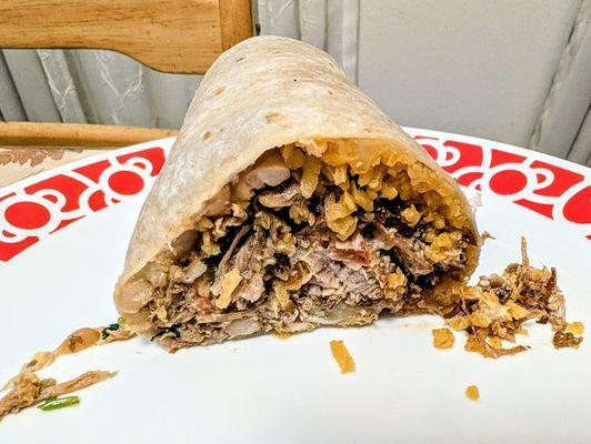 Super carnitas burrito (1/2)