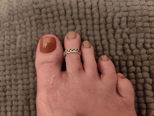 My latest pedicure.