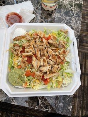 Chicken taco salad