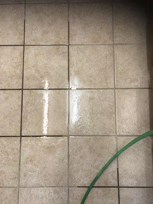 Kitchen tile and grout.