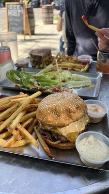 Cheeseburger, TRIPLE GRILLED CHEESE, Wisco Wedge Salad