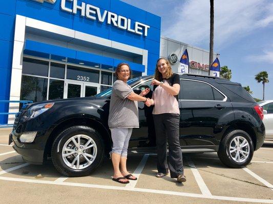 Thank you Brenda Hoffman for you're purchase of the legendary 2017 Chevy Equinox LT! And thank you Lace Kenne for aiding in the process!