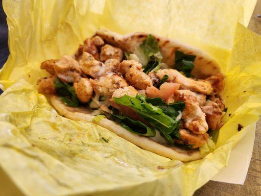 Chicken shawarma pita