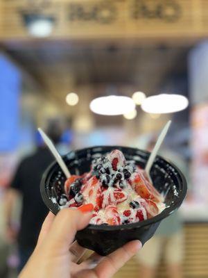 snowflake shaved ice