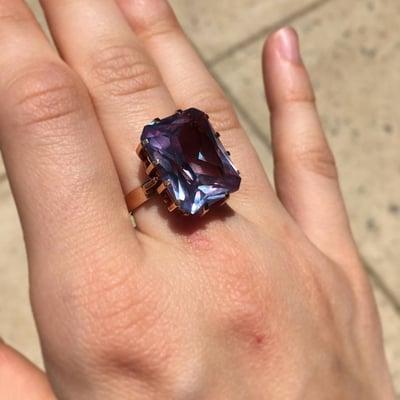 My antique amethyst ring was resized and polished beautifully!