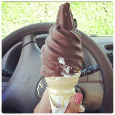 choco dipped cone