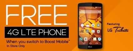 Free 4G LTE Phones when you switch to Boost Mobile!