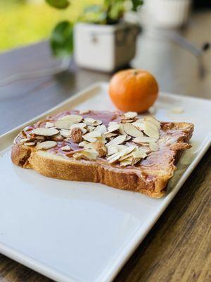 Guava almond toast