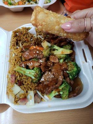 Beef & broccoli with garlic sauce... LUNCH PORTION!