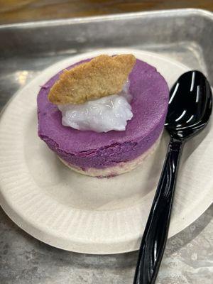 Ube cheesecake from Taglish