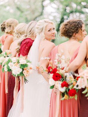 Beautiful Hannah on her wedding day. Hair by Hair and Co