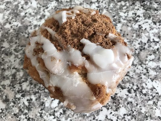 Cinnamon coffee cake muffin