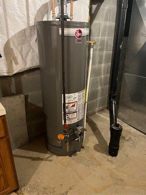 New install Rheem 50 gallon