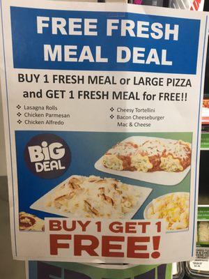 Fresh Meal special. Buy one Get one FREE!