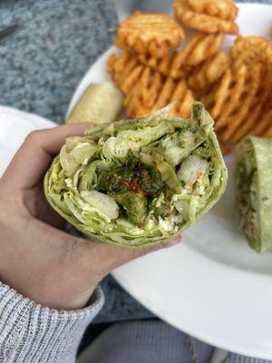 Mediterranean Shrimp Wrap