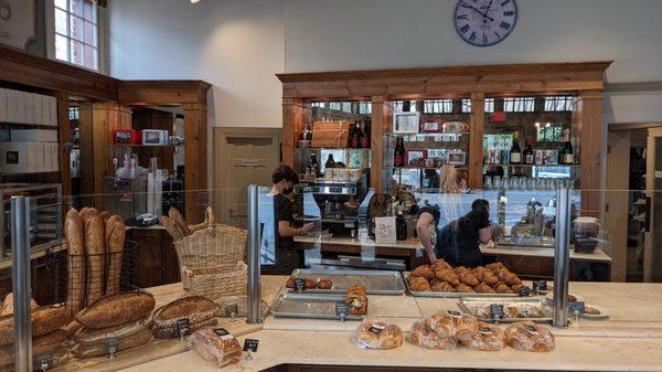 Inside the bakery