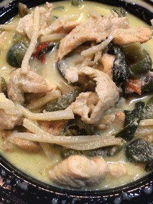 Green Curry with Chicken (medium spicy)