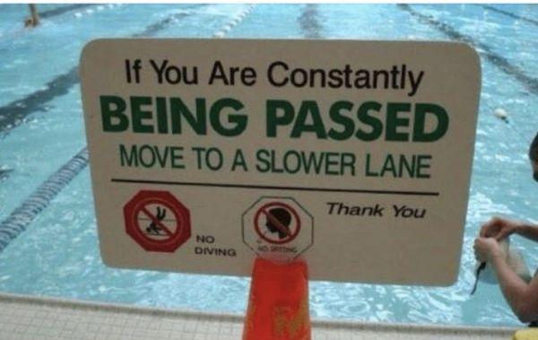 PSA: You are not swimming alone in the lane, and need to be aware of where other swimmers are in the lane in relation to you.