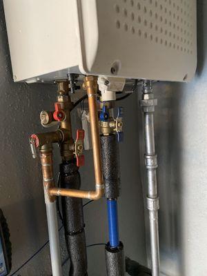 De scaling a tankless water heater