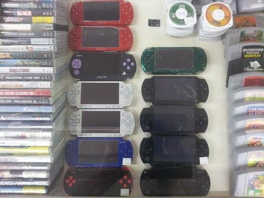 We have a good selection of portable game systems and games to go with 'em.