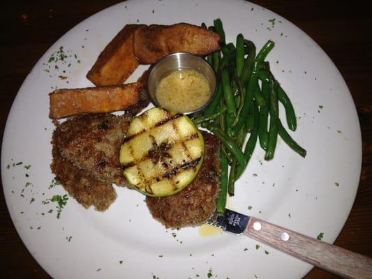 Pecan Dusted Pork Medallions   It is all about the Jack Daniels Butter Dipping Sauce!