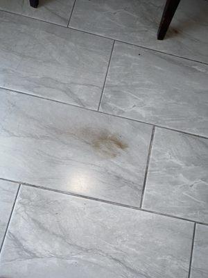 Not a stain!! Literally just a dirty mark on the floor