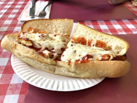 Chicken Parm grinder.