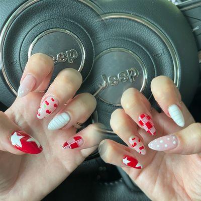 Nails, red nails, nail design