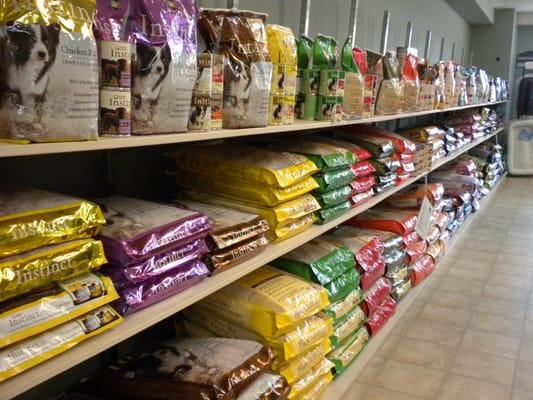 Our selection of natural pet foods.