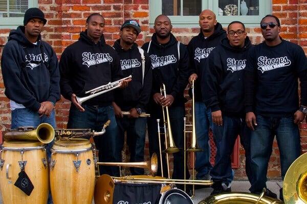 The Stooges Brass Band,  performing at 8 p.m.,