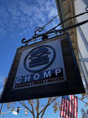 CHOMP sign