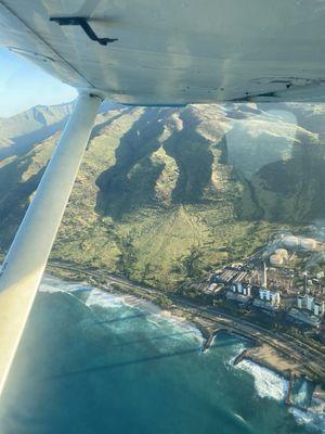 Photo of Waianae coast Photo of inside aircraft