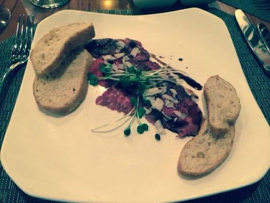 Beef carpaccio