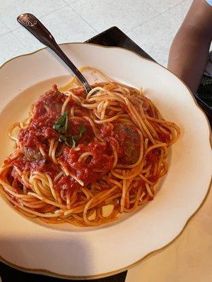 Spaghetti and Meatballs (yummy!)