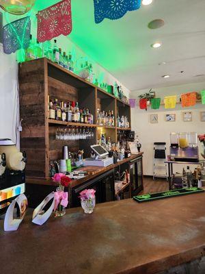 Bar area of Green Ghost Tacos.