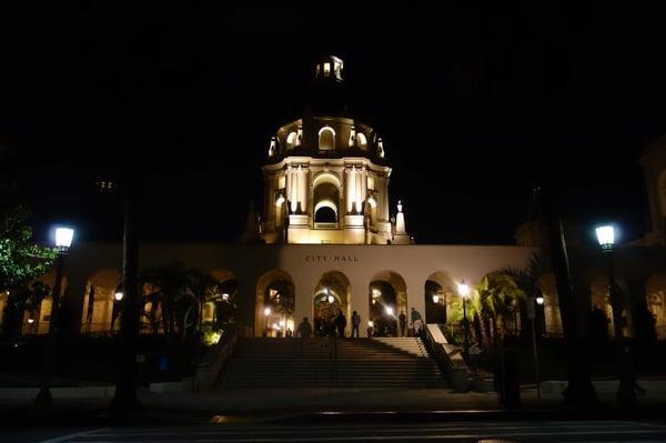 Pasadena City Hall during Pasadena Art Night 2014