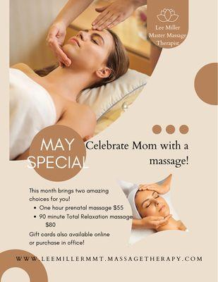 Celebrate mom or the mom to be with one of these amazing specials!