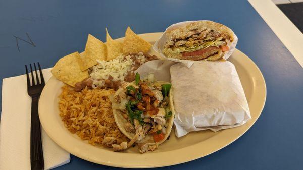 Taco y Torta - $15