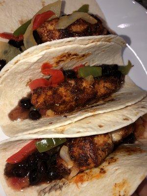 Blackened fish tacos