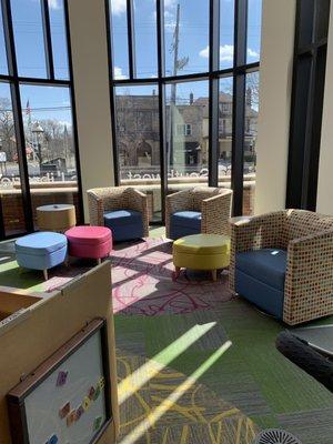 Kids area seating