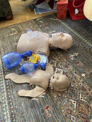 BLS training in my home.