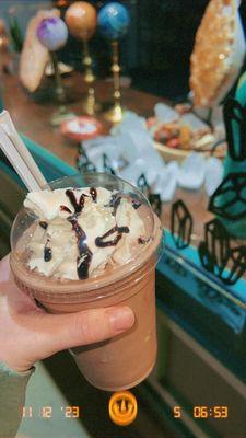 small chocolate milkshake